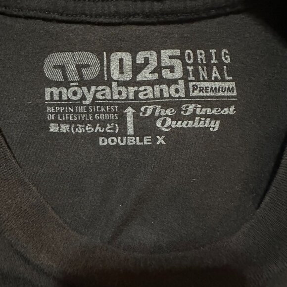 Moya Brand 025 Men's Black T Shirt Size 2XL XXL Cotton - Picture 3 of 3